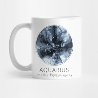 Aquarius Zodiac Moon Constellation Mug